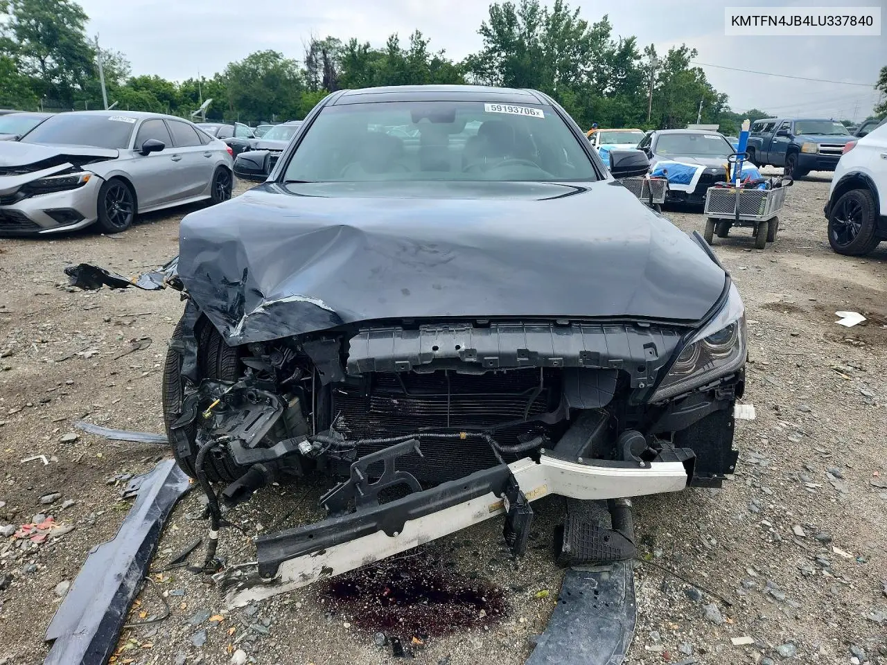 2020 Genesis G80 3.3T Sport VIN: KMTFN4JB4LU337840 Lot: 59193706