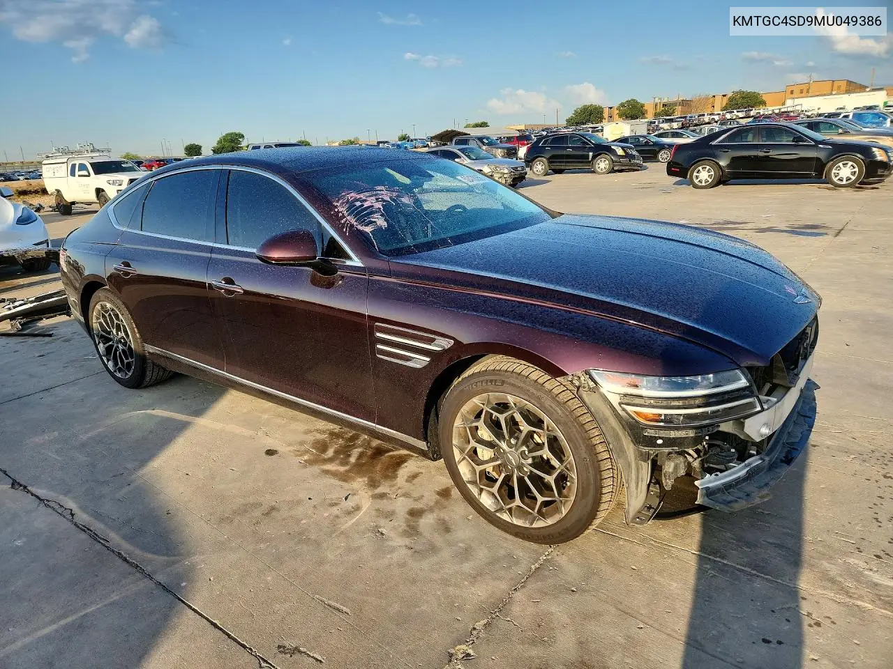 2021 Genesis G80 3.5T VIN: KMTGC4SD9MU049386 Lot: 52478356