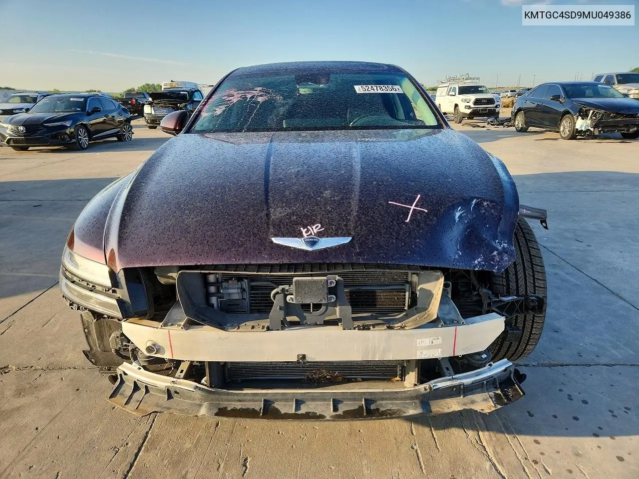 2021 Genesis G80 3.5T VIN: KMTGC4SD9MU049386 Lot: 52478356