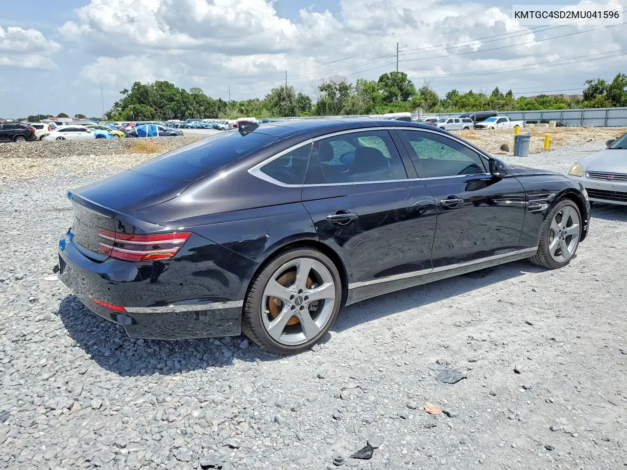 2021 Genesis G80 3.5T VIN: KMTGC4SD2MU041596 Lot: 61032976