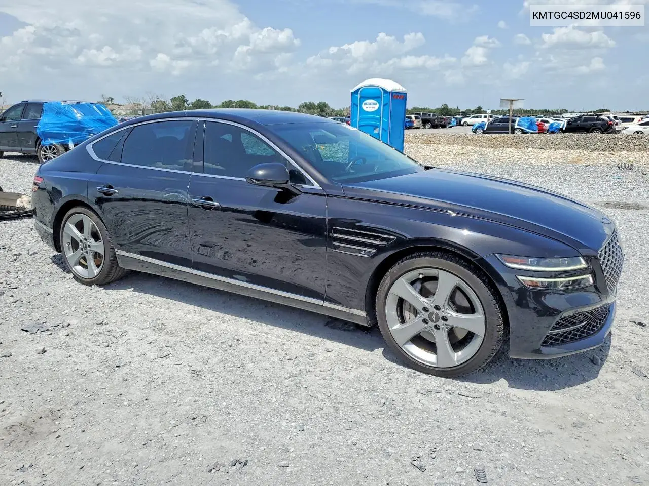 2021 Genesis G80 3.5T VIN: KMTGC4SD2MU041596 Lot: 61032976