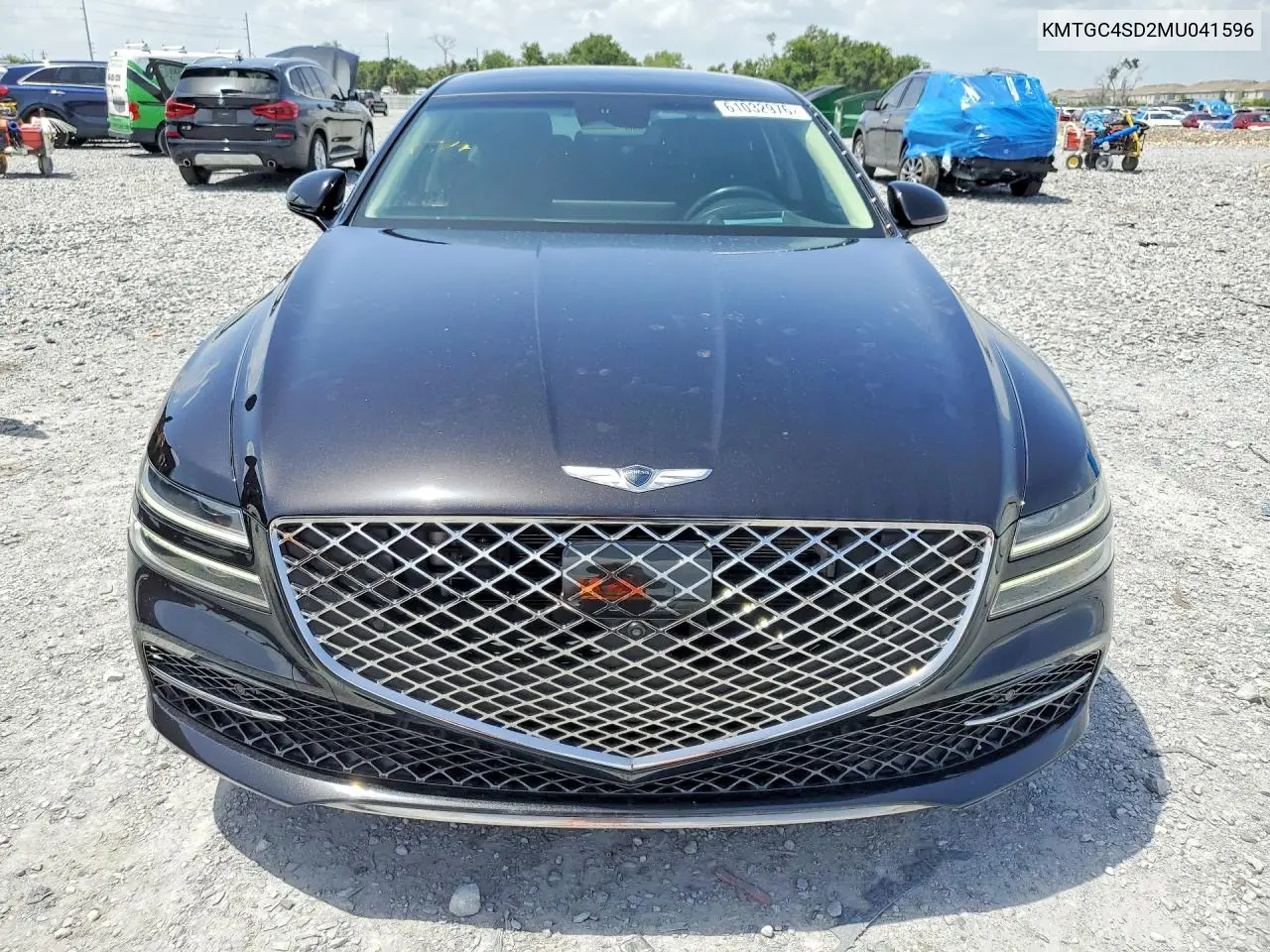 2021 Genesis G80 3.5T VIN: KMTGC4SD2MU041596 Lot: 61032976