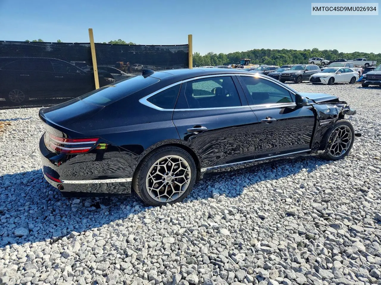 2021 Genesis G80 3.5T VIN: KMTGC4SD9MU026934 Lot: 61482216