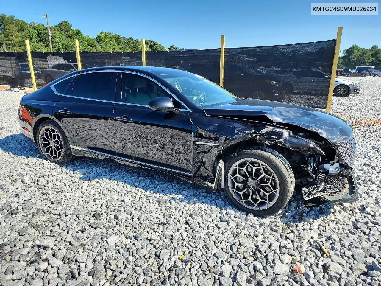 2021 Genesis G80 3.5T VIN: KMTGC4SD9MU026934 Lot: 61482216