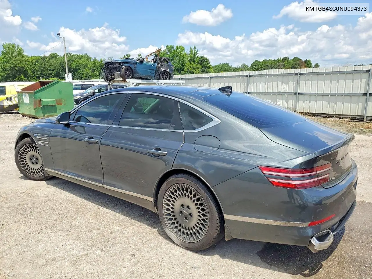 2022 Genesis G80 2.5T VIN: KMTGB4SC0NU094373 Lot: 59899936