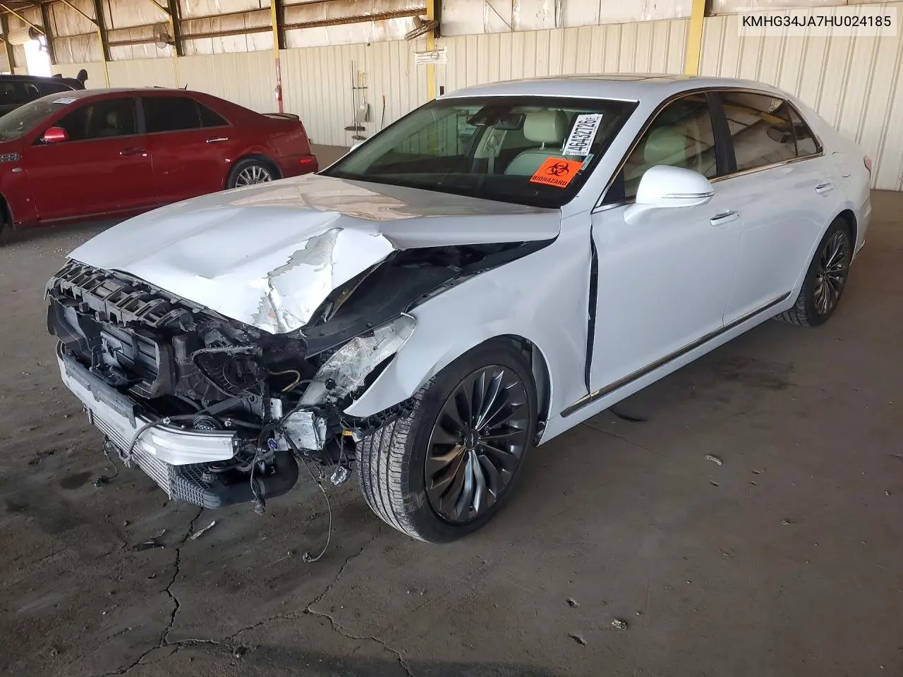 2017 Genesis G90 3.3T Premium VIN: KMHG34JA7HU024185 Lot: 46432726