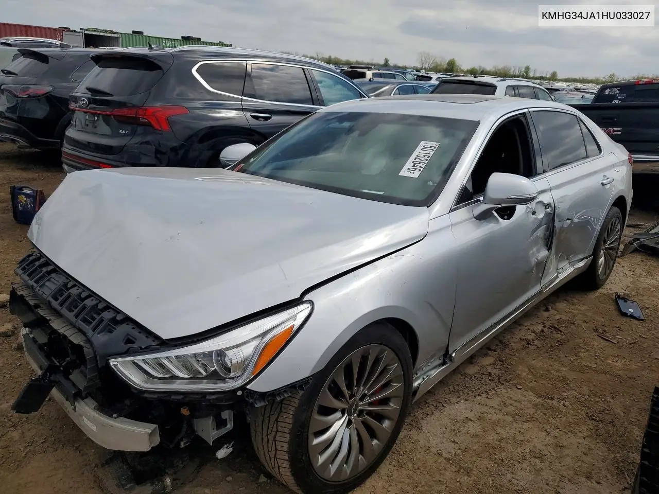 2017 Genesis G90 Premium VIN: KMHG34JA1HU033027 Lot: 50152646