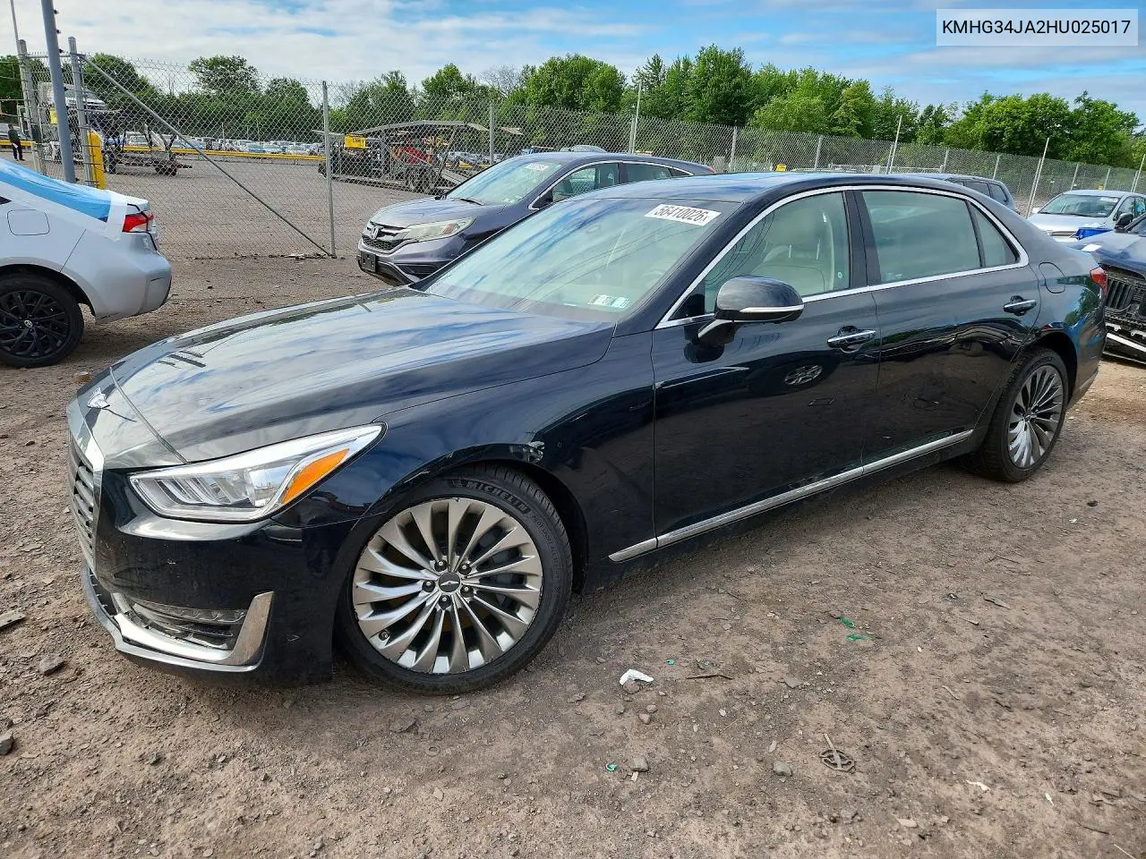 2017 Genesis G90 Premium VIN: KMHG34JA2HU025017 Lot: 56410026