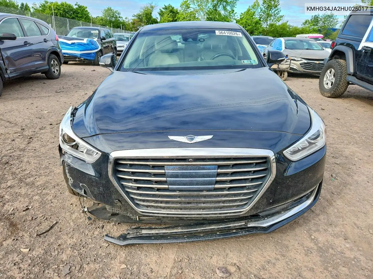 2017 Genesis G90 Premium VIN: KMHG34JA2HU025017 Lot: 56410026