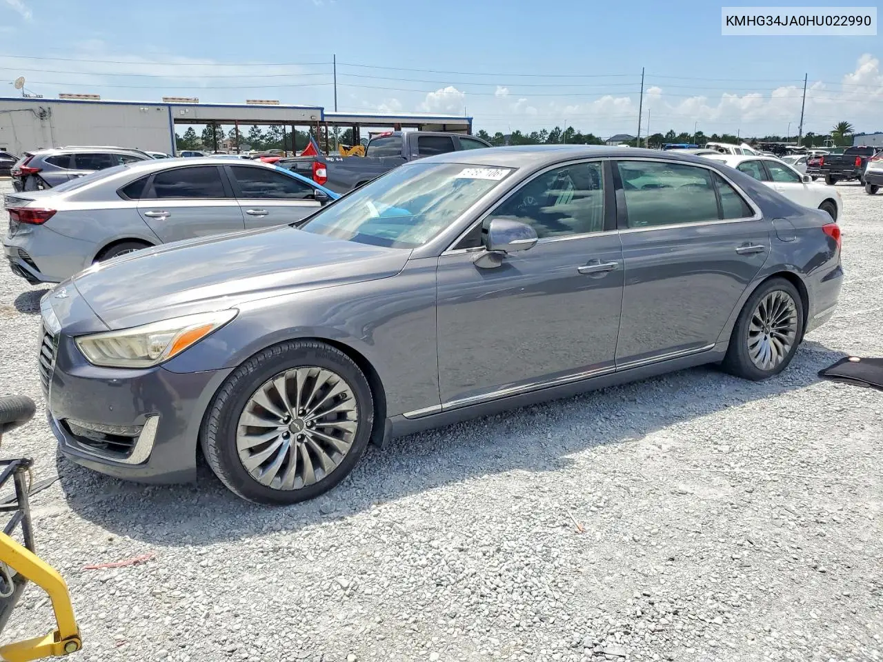 2017 Genesis G90 Premium VIN: KMHG34JA0HU022990 Lot: 57667106