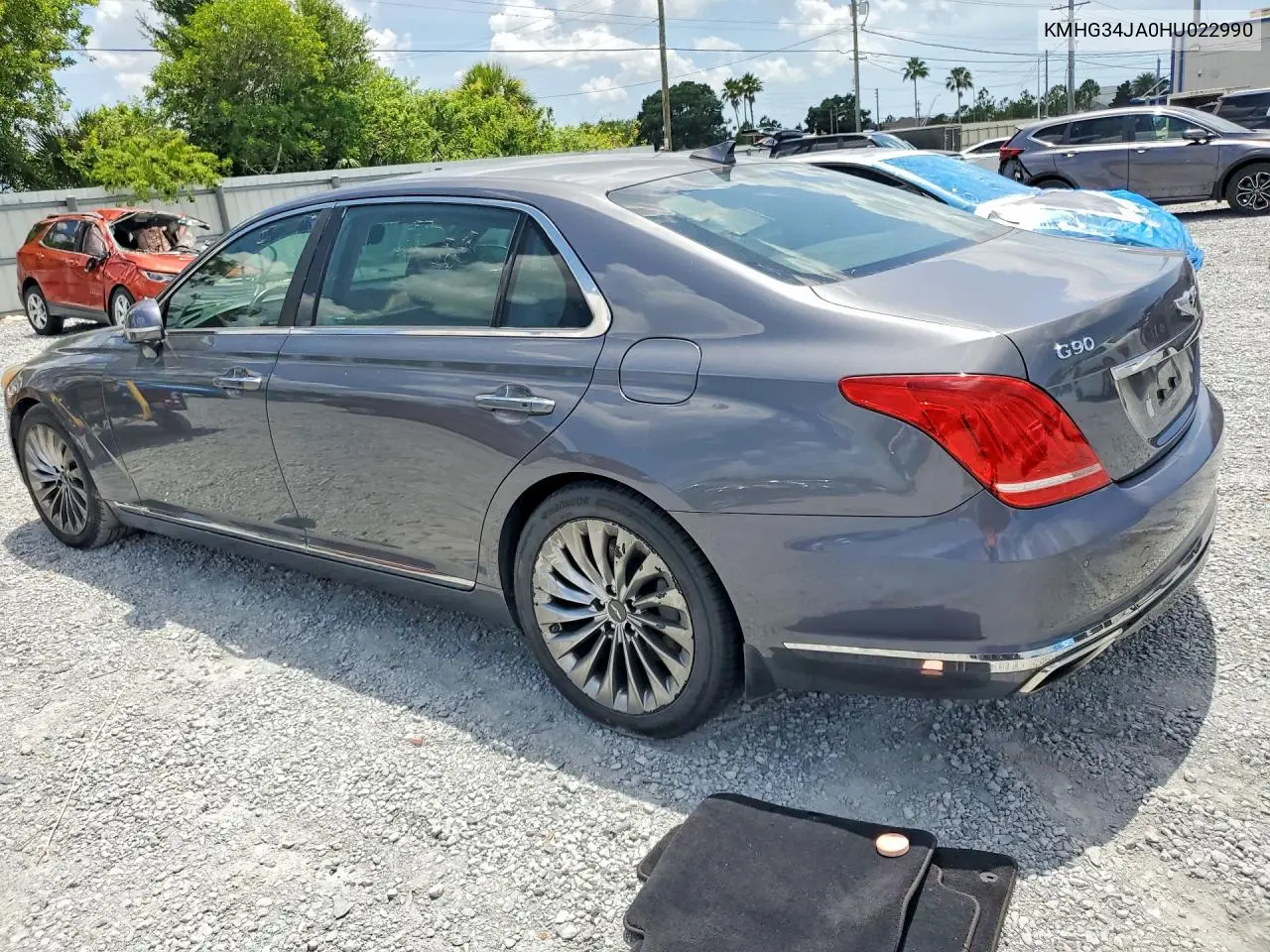 2017 Genesis G90 Premium VIN: KMHG34JA0HU022990 Lot: 57667106