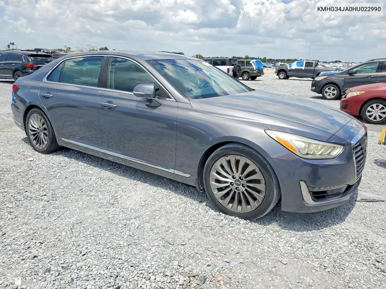 2017 Genesis G90 Premium VIN: KMHG34JA0HU022990 Lot: 57667106
