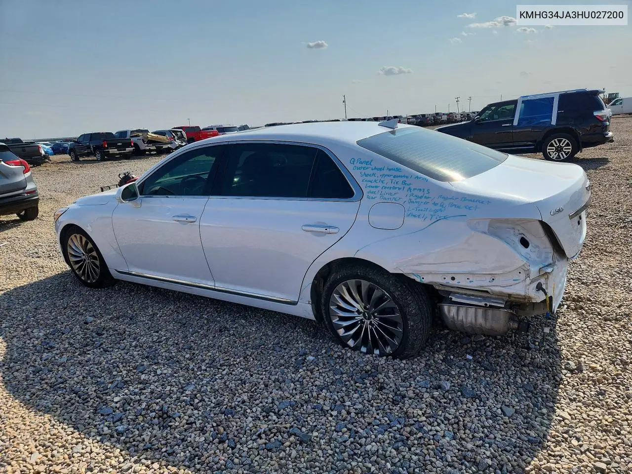 2017 Genesis G90 Premium VIN: KMHG34JA3HU027200 Lot: 59607976