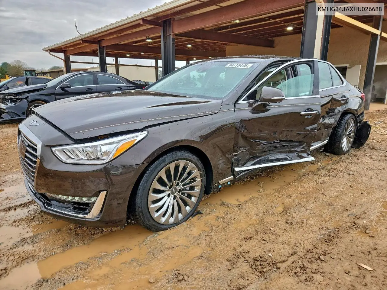 2017 Genesis G90 Premium VIN: KMHG34JAXHU026688 Lot: 94710445