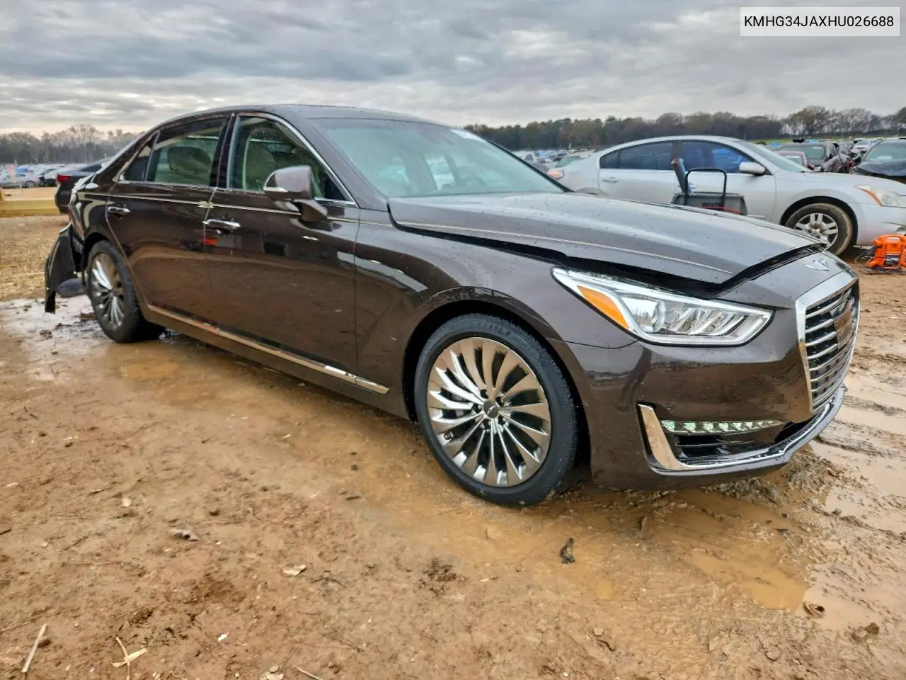2017 Genesis G90 Premium VIN: KMHG34JAXHU026688 Lot: 94710445