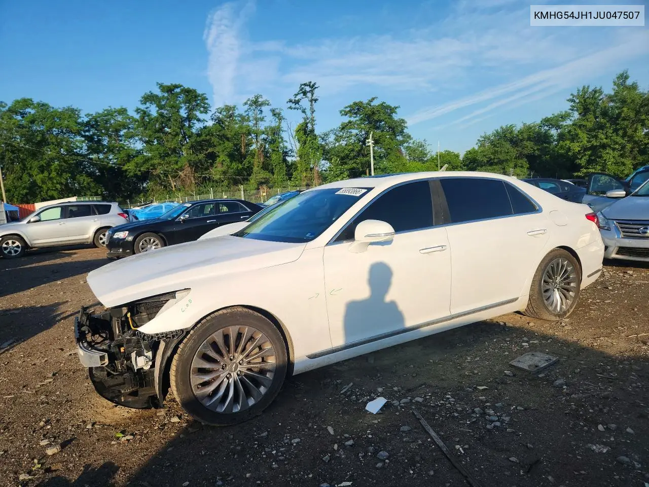 2018 Genesis G90 Ultimate VIN: KMHG54JH1JU047507 Lot: 55893866