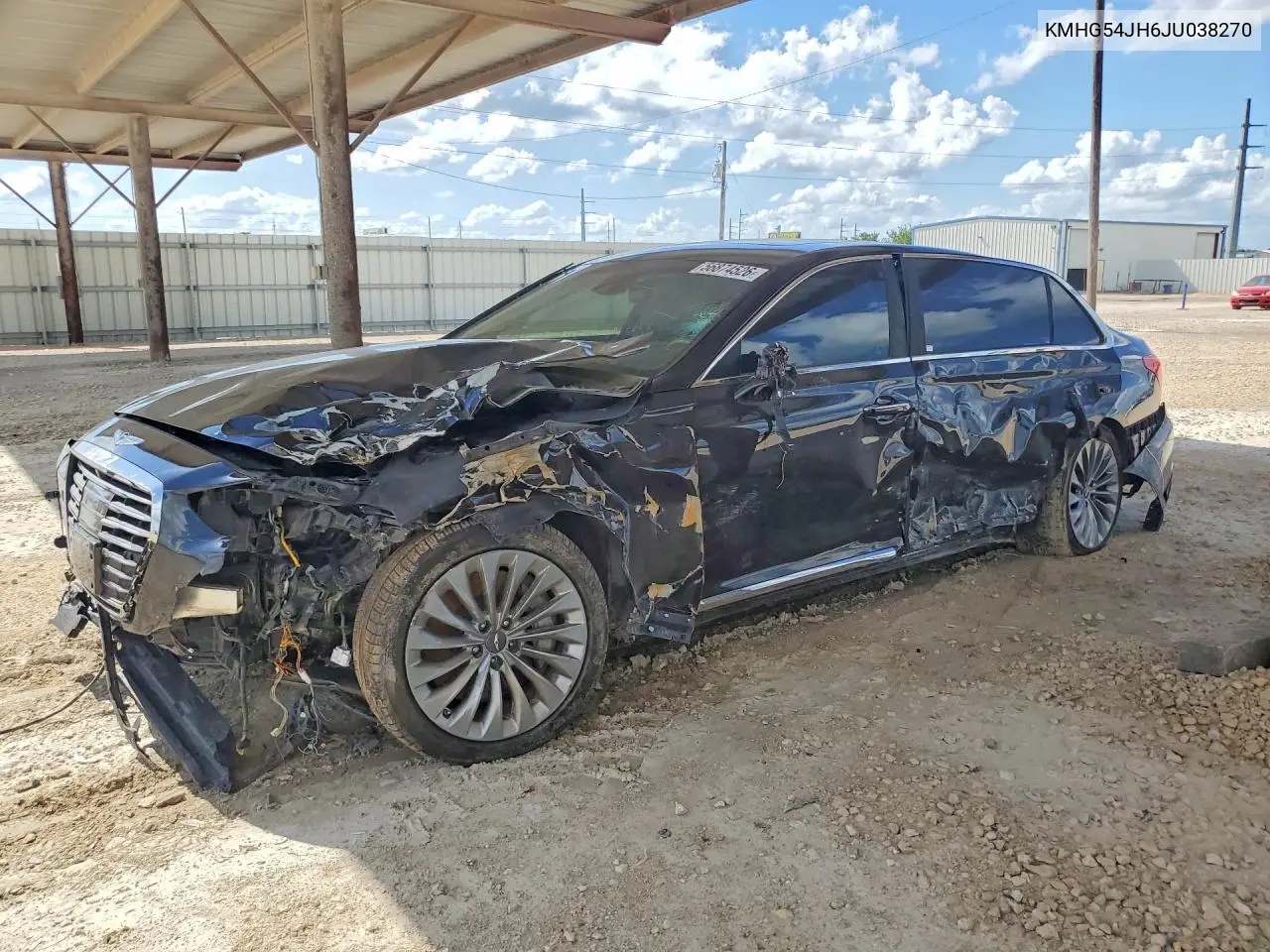2018 Genesis G90 Ultimate VIN: KMHG54JH6JU038270 Lot: 56874526