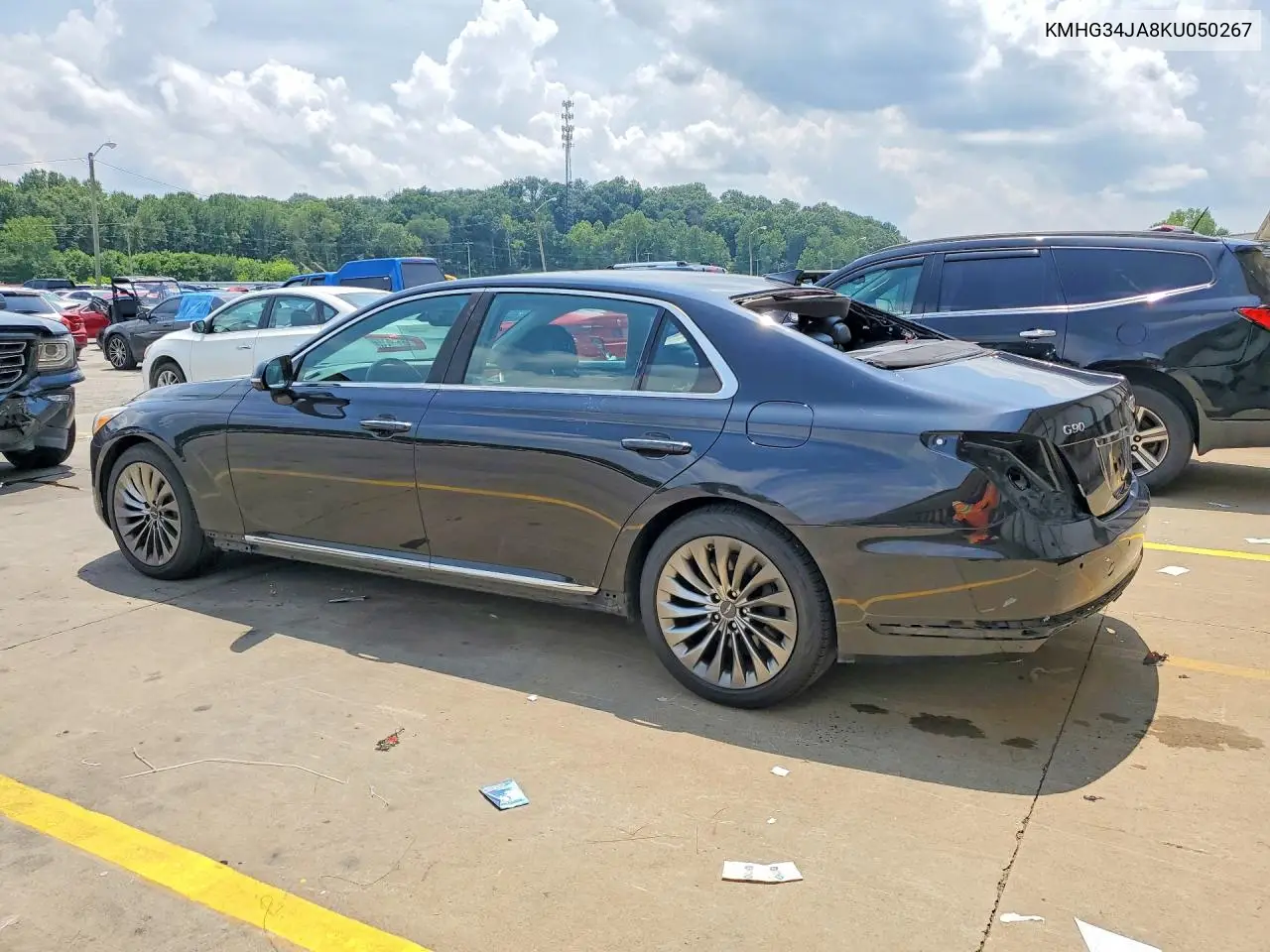 2019 Genesis G90 Premium VIN: KMHG34JA8KU050267 Lot: 59712636