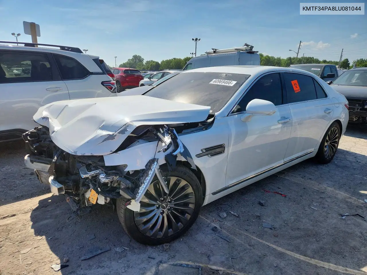 2020 Genesis G90 Premium VIN: KMTF34PA8LU081044 Lot: 60969466