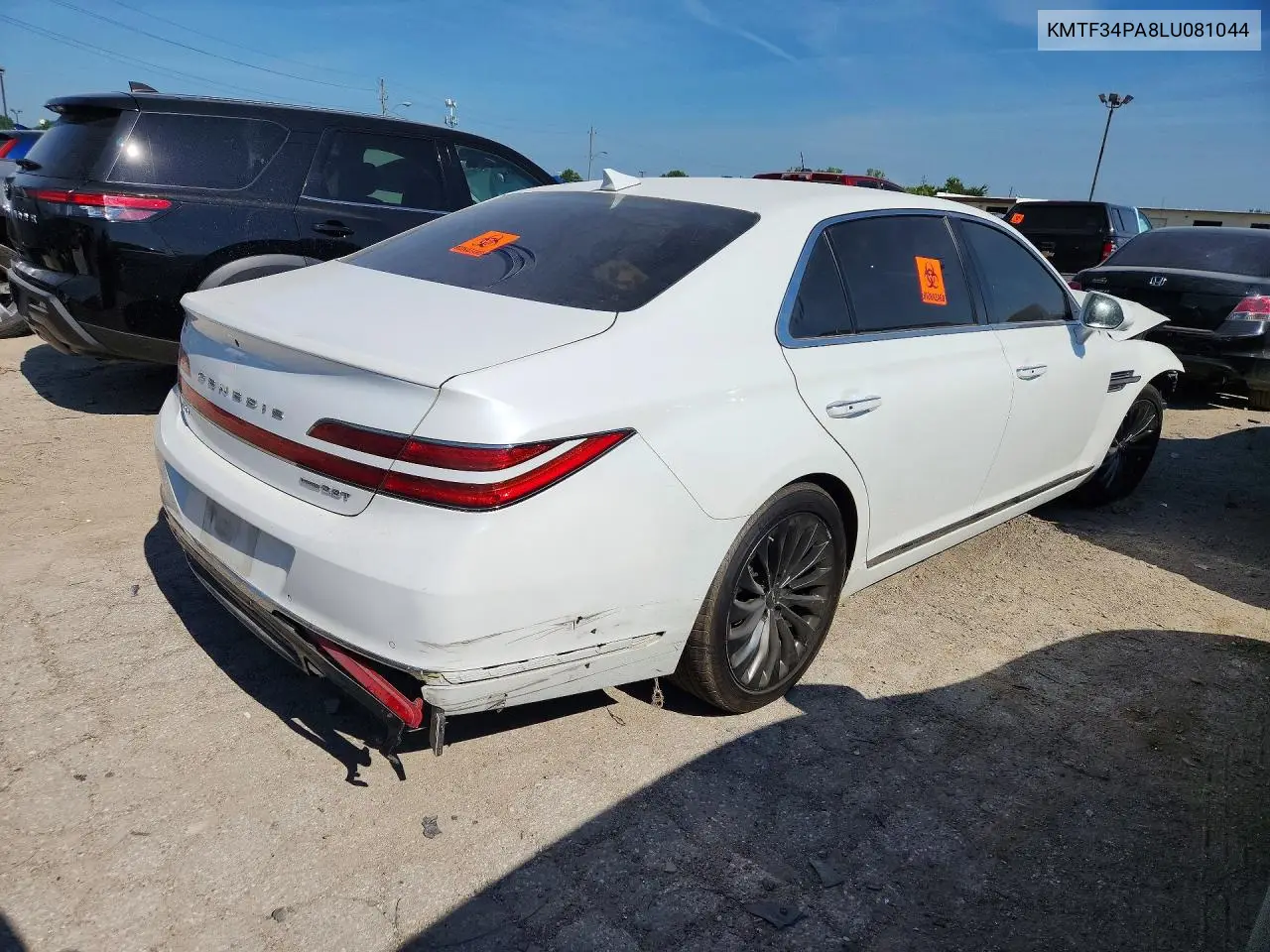 2020 Genesis G90 Premium VIN: KMTF34PA8LU081044 Lot: 60969466