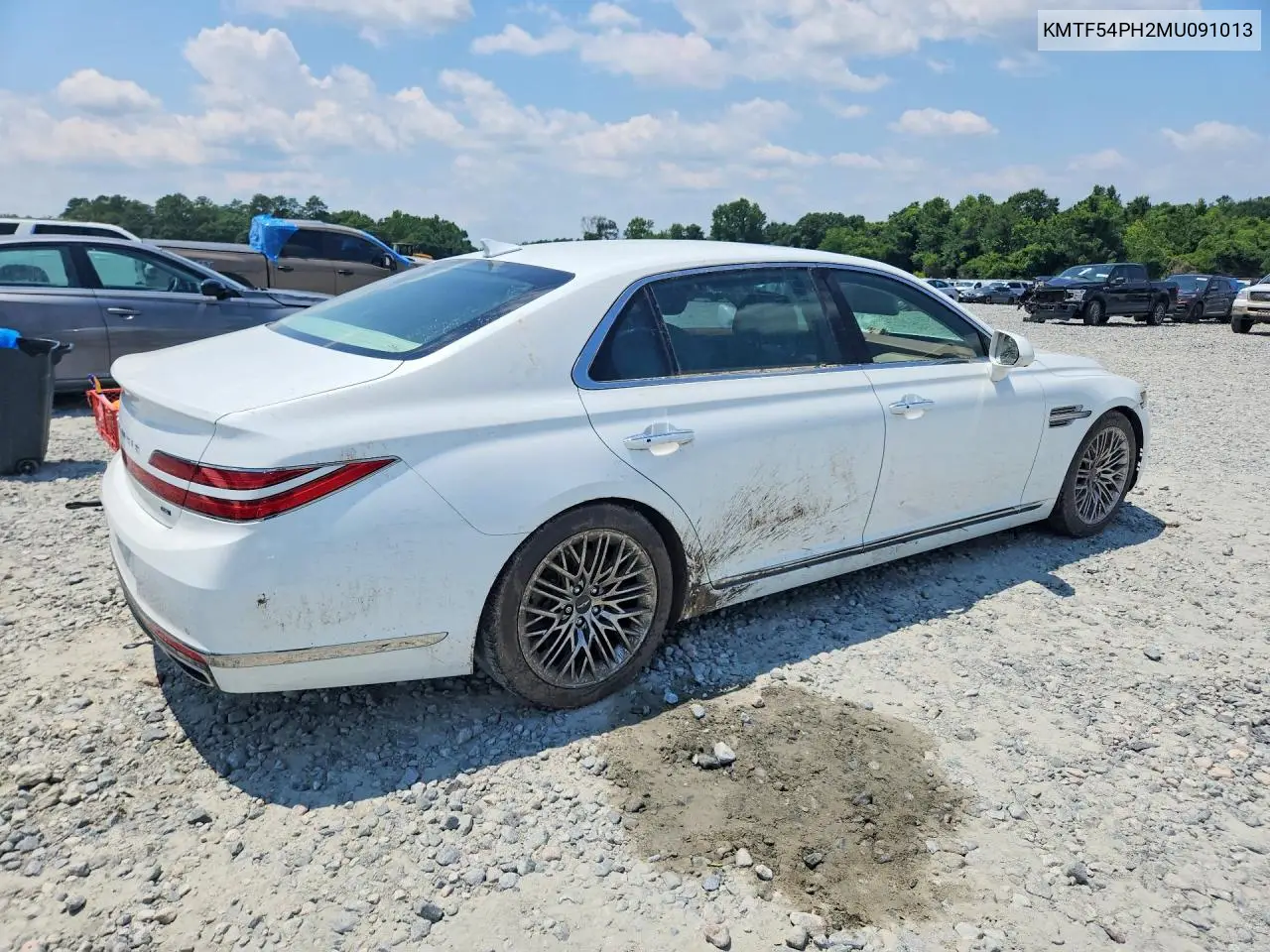 2021 Genesis G90 Ultimate VIN: KMTF54PH2MU091013 Lot: 59313956