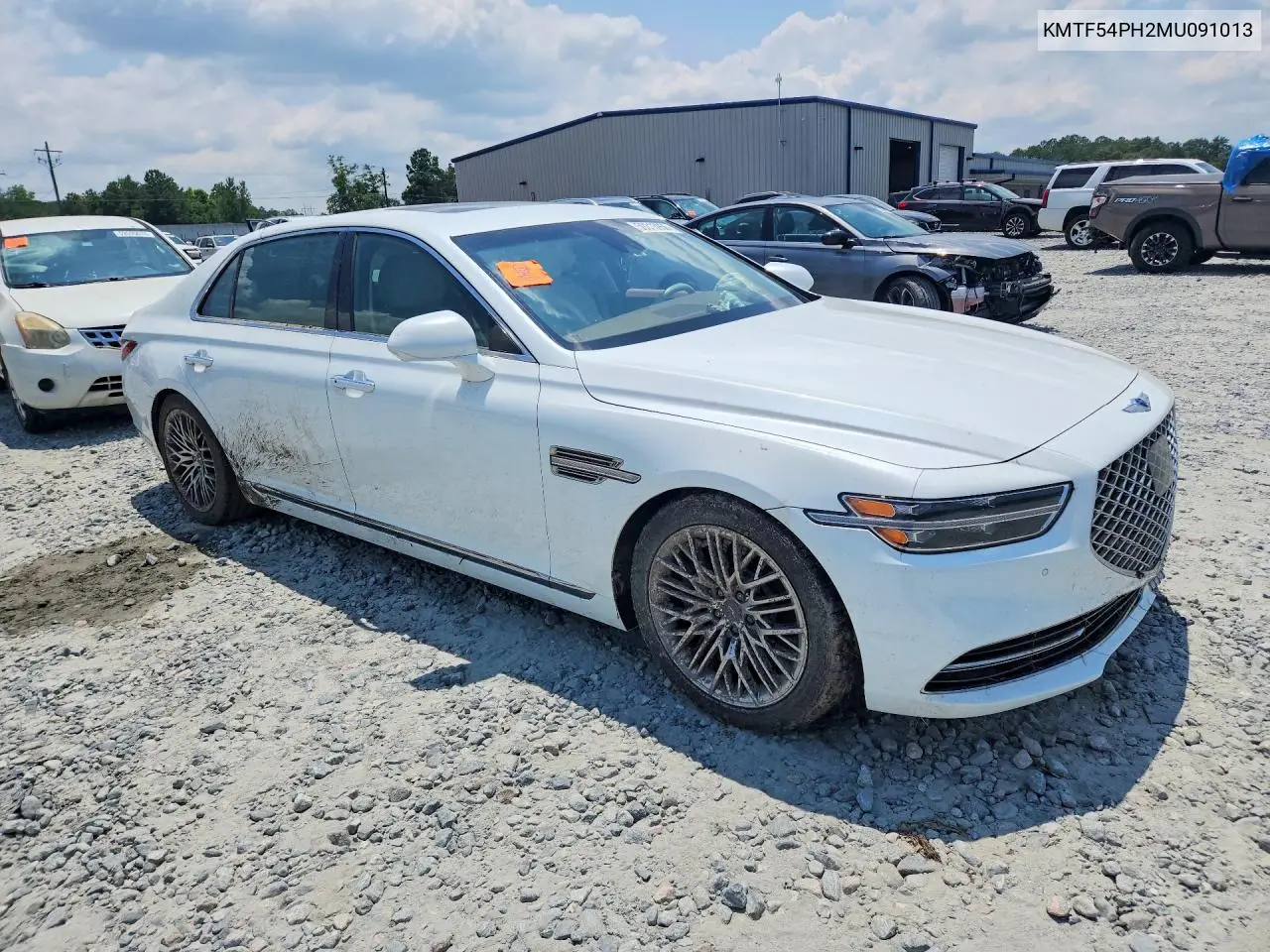 2021 Genesis G90 Ultimate VIN: KMTF54PH2MU091013 Lot: 59313956