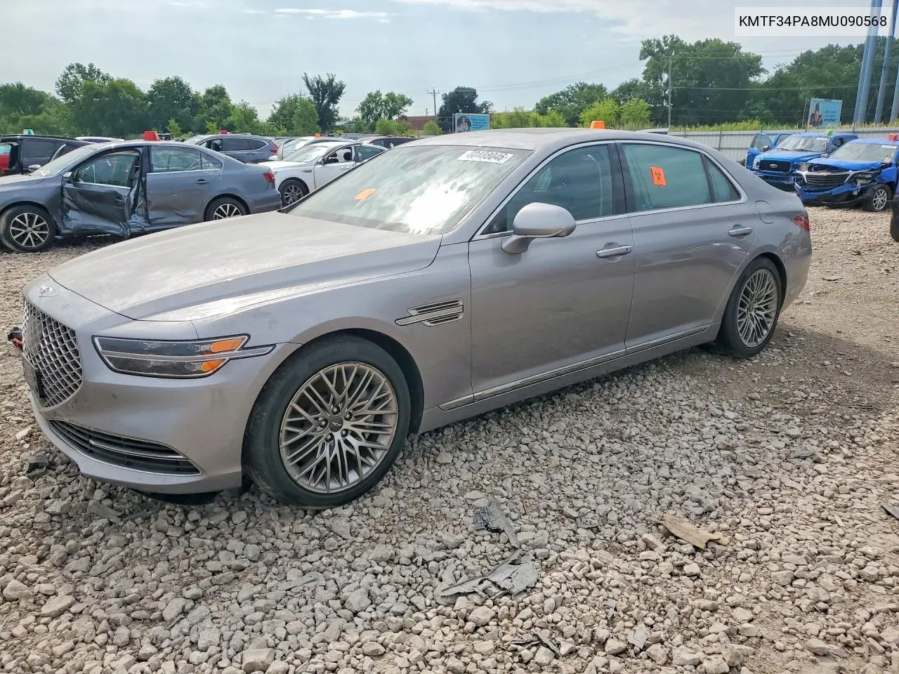2021 Genesis G90 Premium VIN: KMTF34PA8MU090568 Lot: 60488046