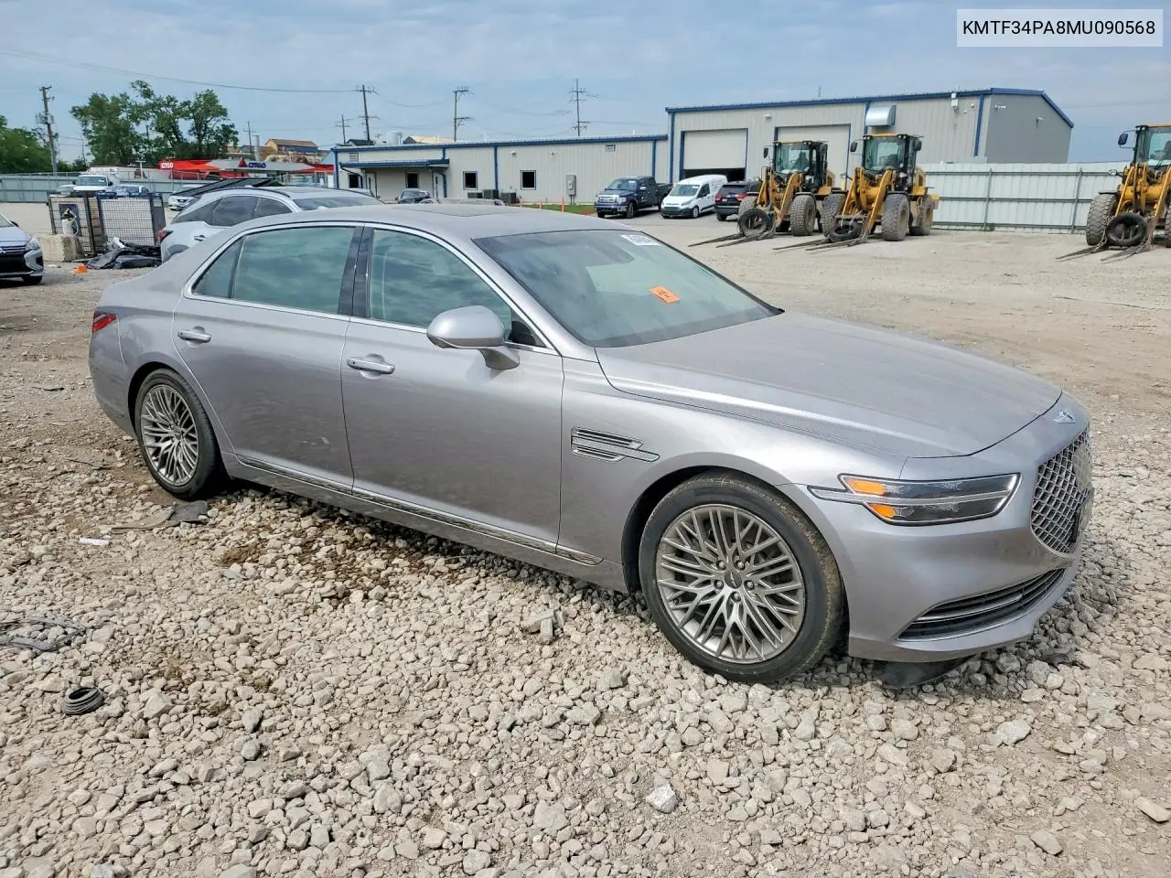 2021 Genesis G90 Premium VIN: KMTF34PA8MU090568 Lot: 60488046