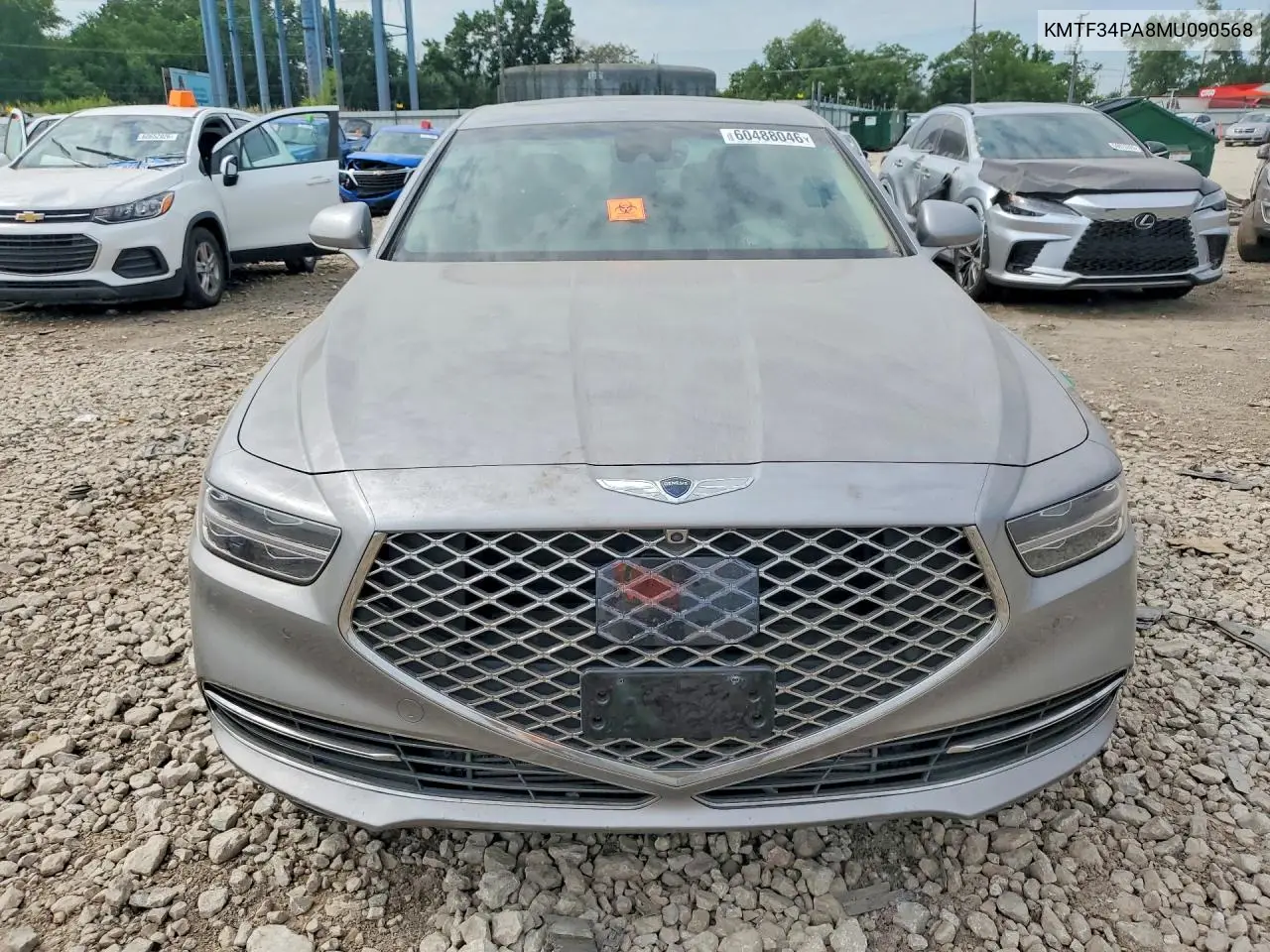 2021 Genesis G90 Premium VIN: KMTF34PA8MU090568 Lot: 60488046