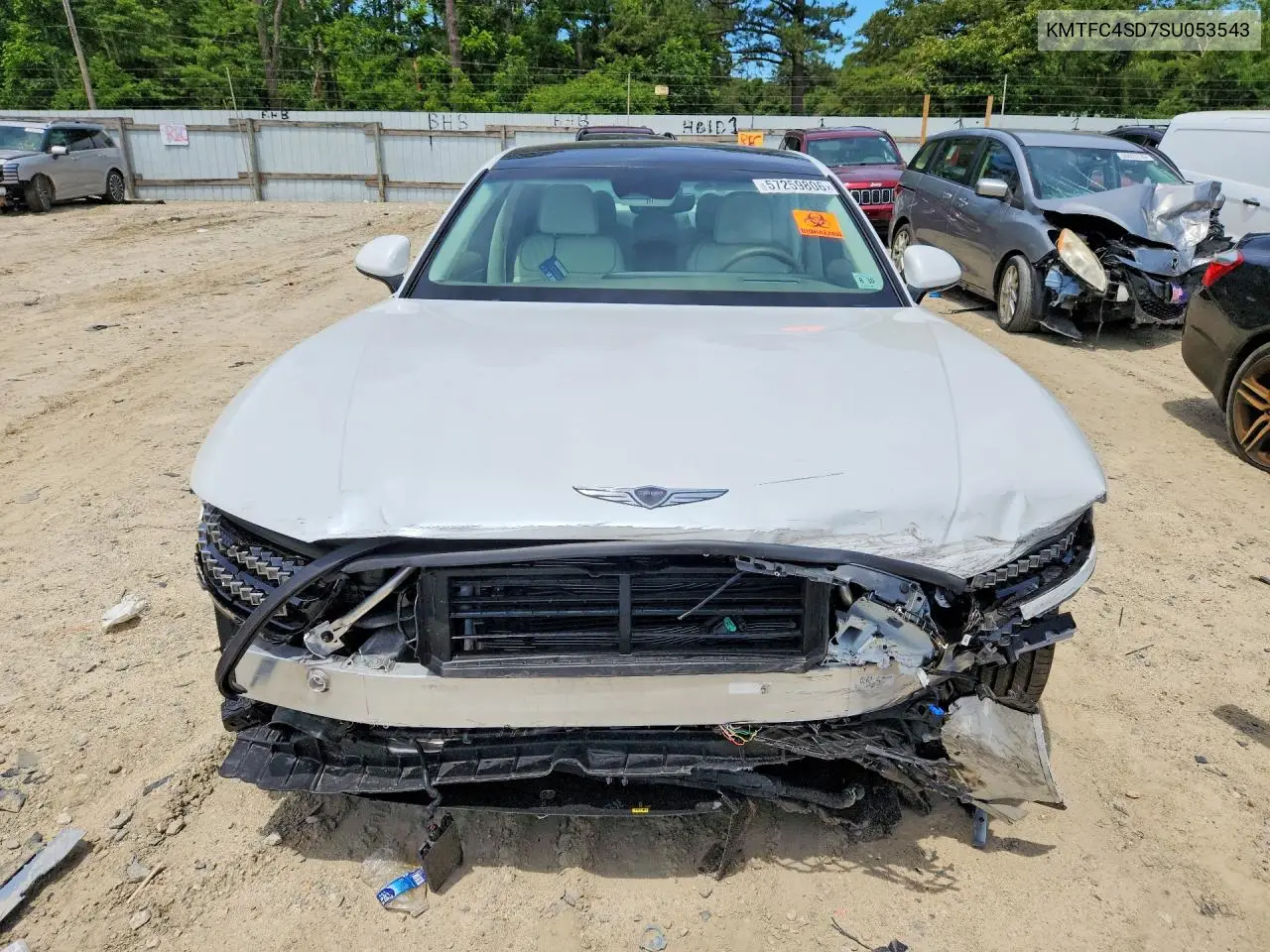 2025 Genesis G90 3.5T E-Supercharger VIN: KMTFC4SD7SU053543 Lot: 57259806