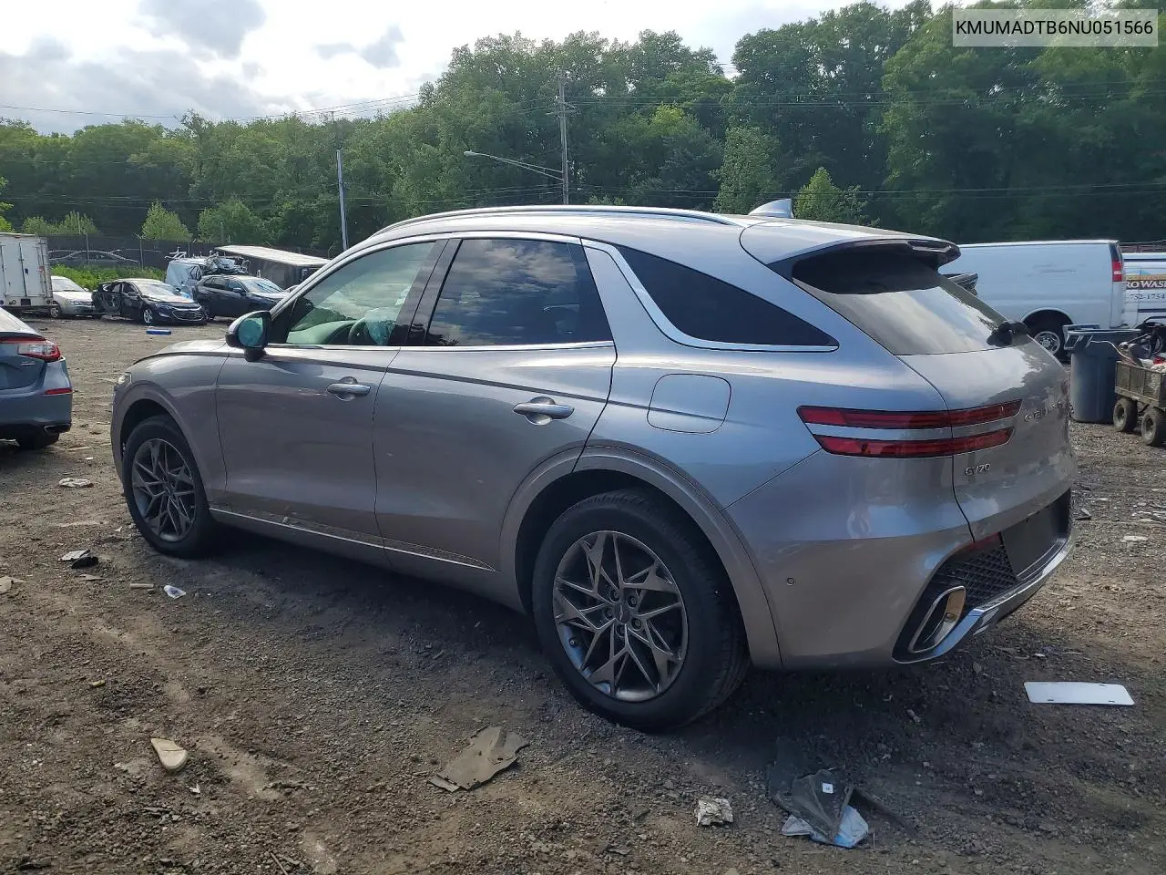 2022 Genesis Gv70 2.5T Standard VIN: KMUMADTB6NU051566 Lot: 52864956