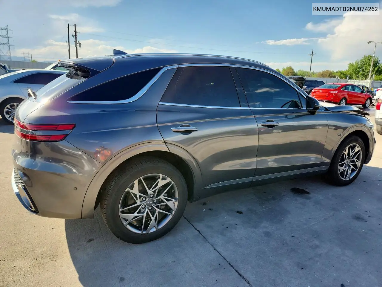 2022 Genesis Gv70 2.5T Standard VIN: KMUMADTB2NU074262 Lot: 55234686