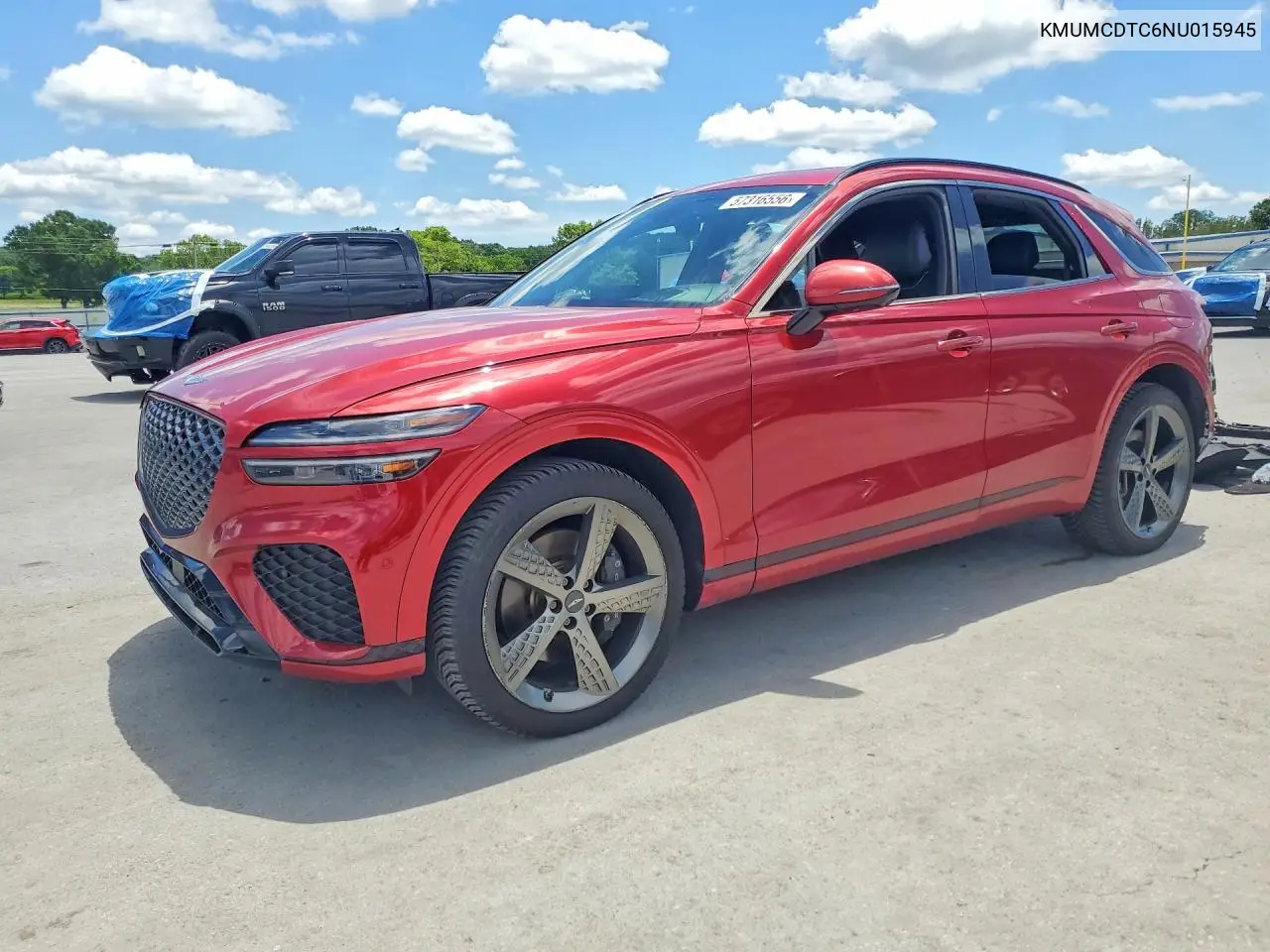2022 Genesis Gv70 VIN: KMUMCDTC6NU015945 Lot: 57316556
