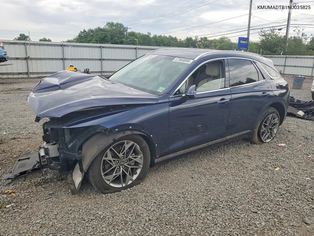 2022 Genesis Gv70 2.5T Standard VIN: KMUMADTB1NU035825 Lot: 57868806
