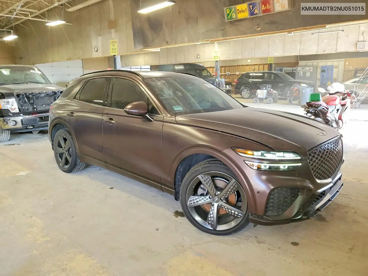 2022 Genesis Gv70 Base VIN: KMUMADTB2NU051015 Lot: 73487055