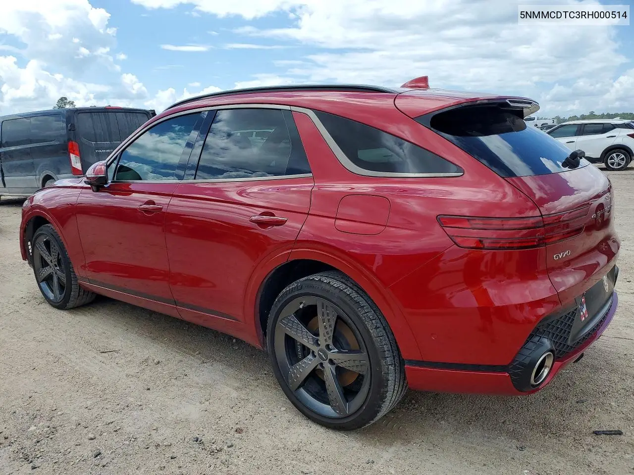 2024 Genesis Gv70 3.5T Sport VIN: 5NMMCDTC3RH000514 Lot: 57042336