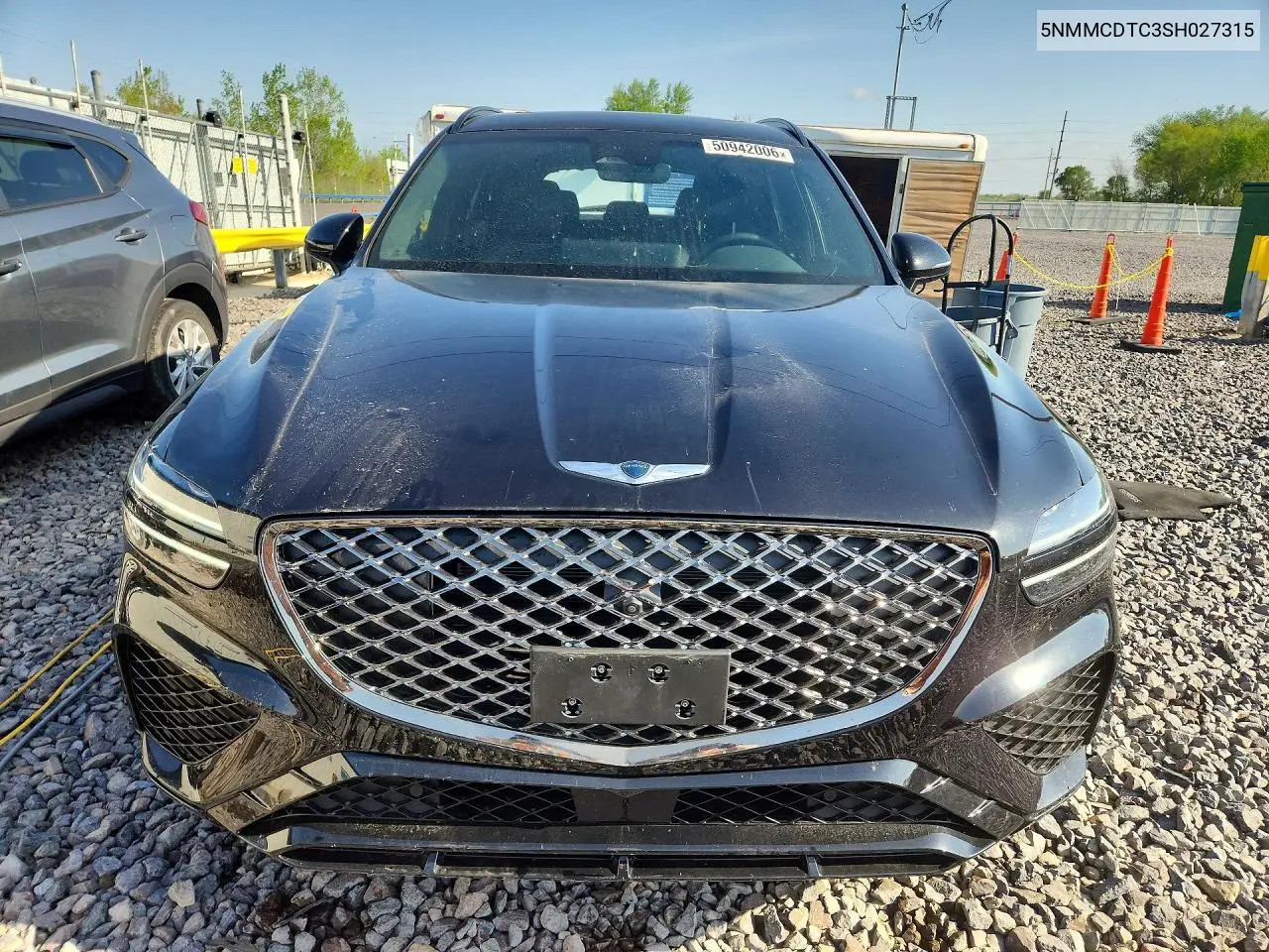 2025 Genesis Gv70 3.5T Sport VIN: 5NMMCDTC3SH027315 Lot: 50942006