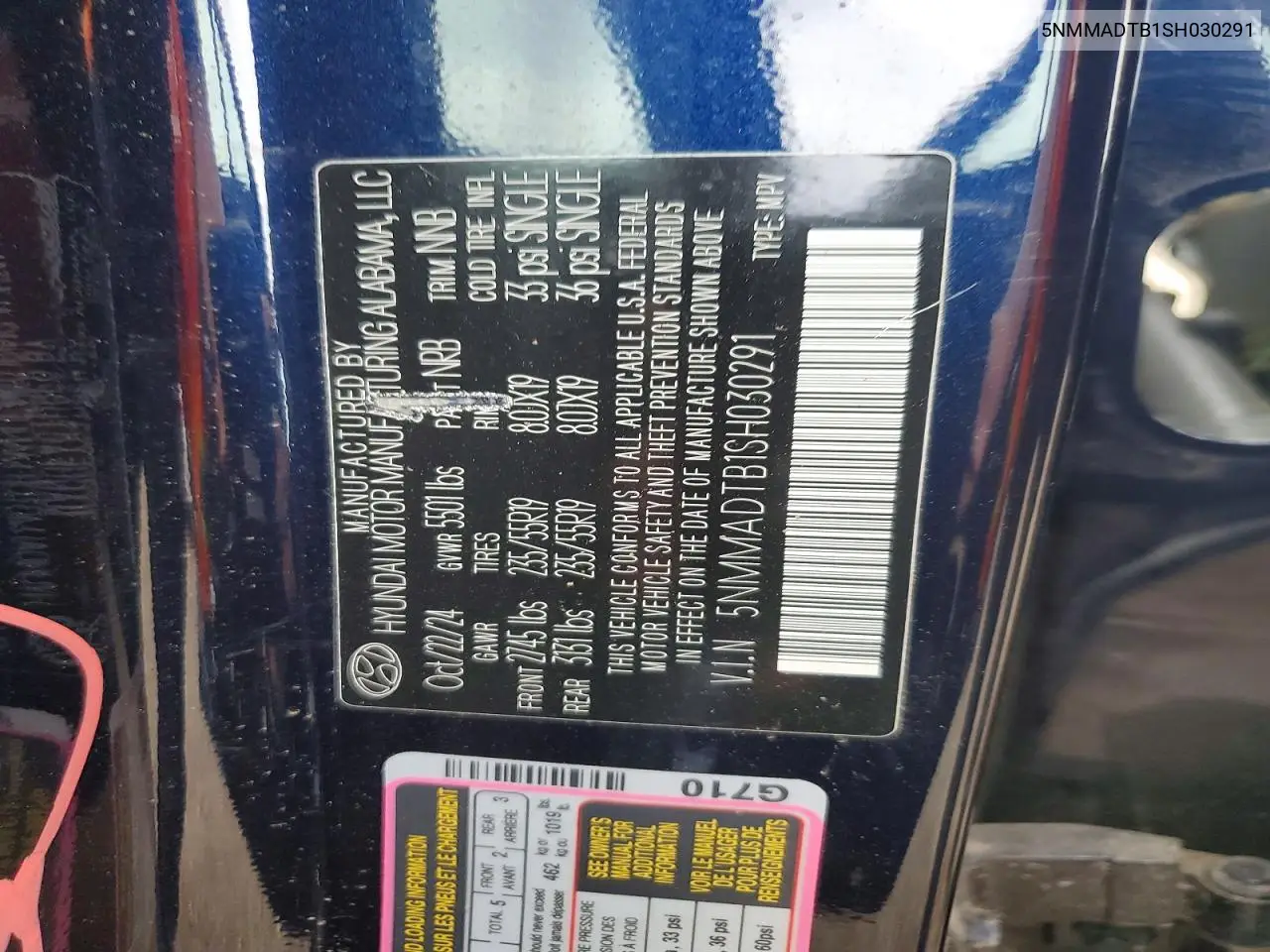 2025 Genesis Gv70 2.5T Standard VIN: 5NMMADTB1SH030291 Lot: 58609826