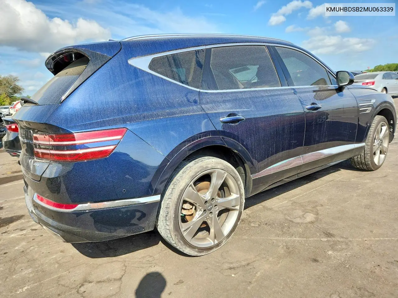 2021 Genesis Gv80 2.5T VIN: KMUHBDSB2MU063339 Lot: 48035286