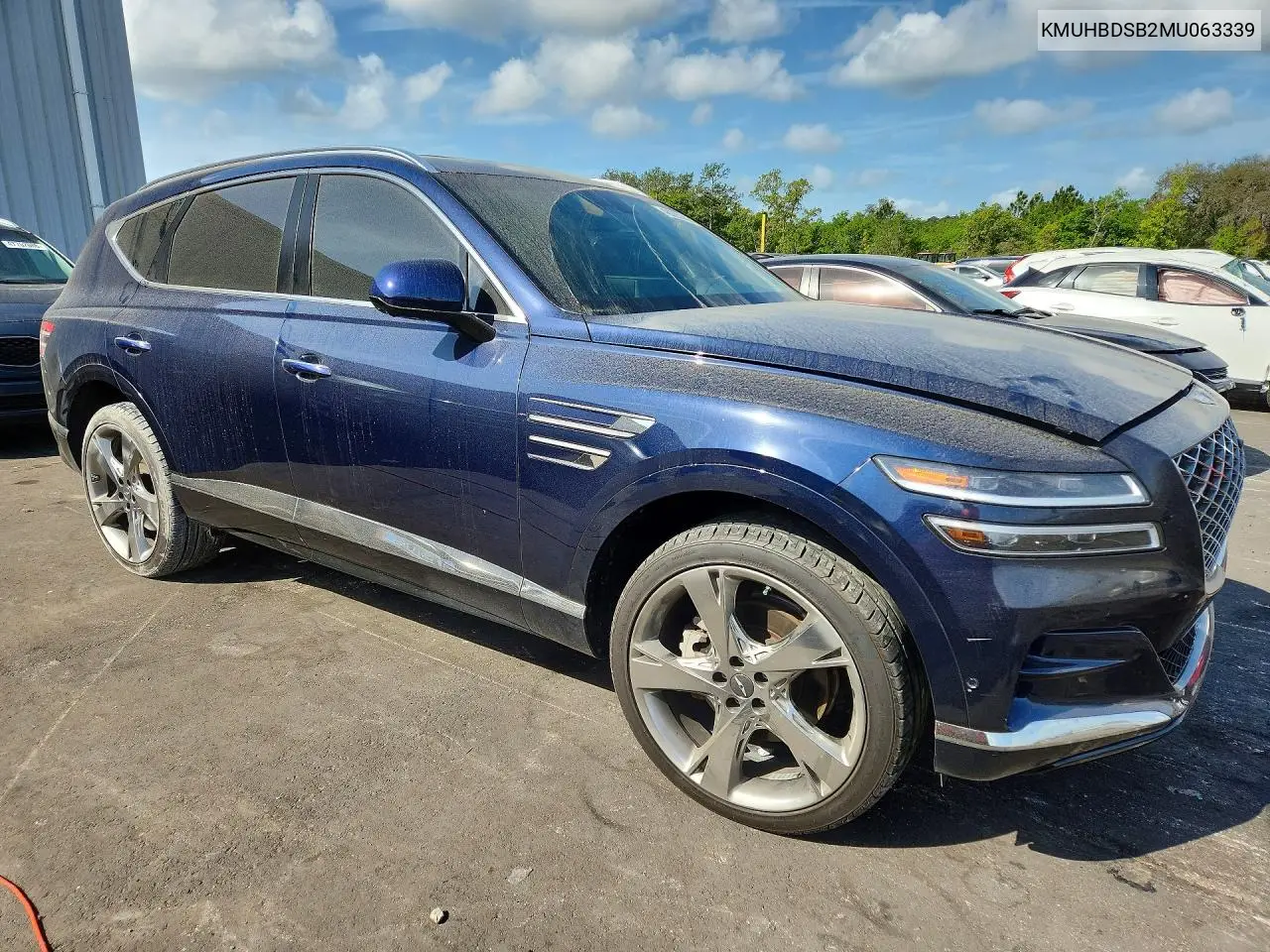 2021 Genesis Gv80 2.5T VIN: KMUHBDSB2MU063339 Lot: 48035286