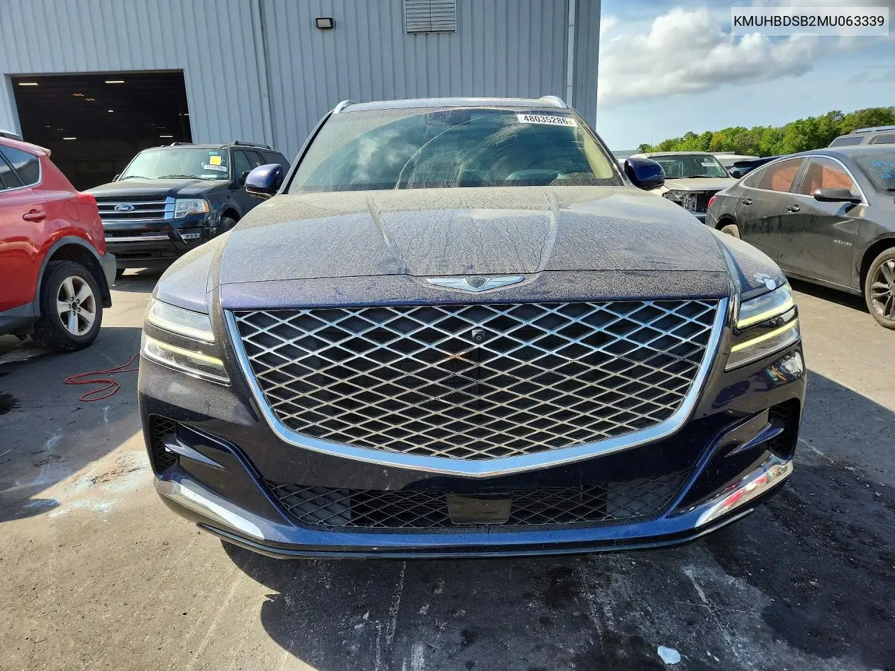 2021 Genesis Gv80 2.5T VIN: KMUHBDSB2MU063339 Lot: 48035286