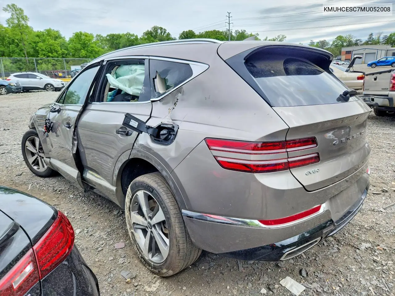 2021 Genesis Gv80 3.5T VIN: KMUHCESC7MU052008 Lot: 51245906
