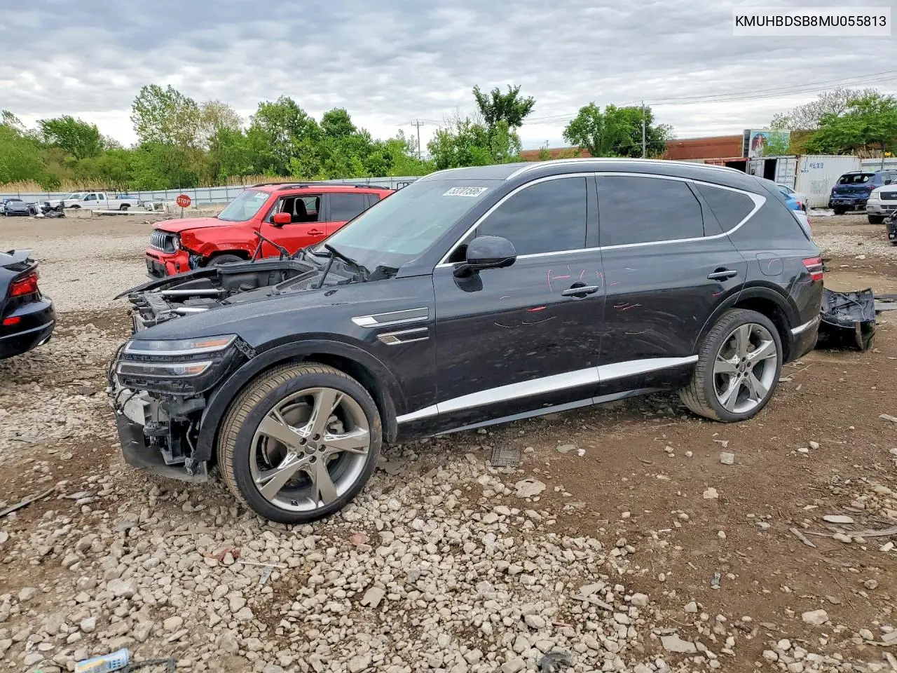 2021 Genesis Gv80 2.5T VIN: KMUHBDSB8MU055813 Lot: 53701586