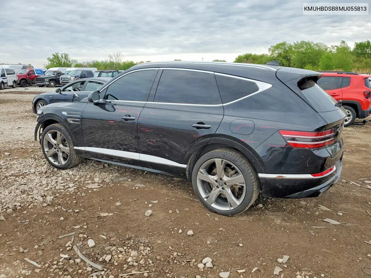 2021 Genesis Gv80 2.5T VIN: KMUHBDSB8MU055813 Lot: 53701586