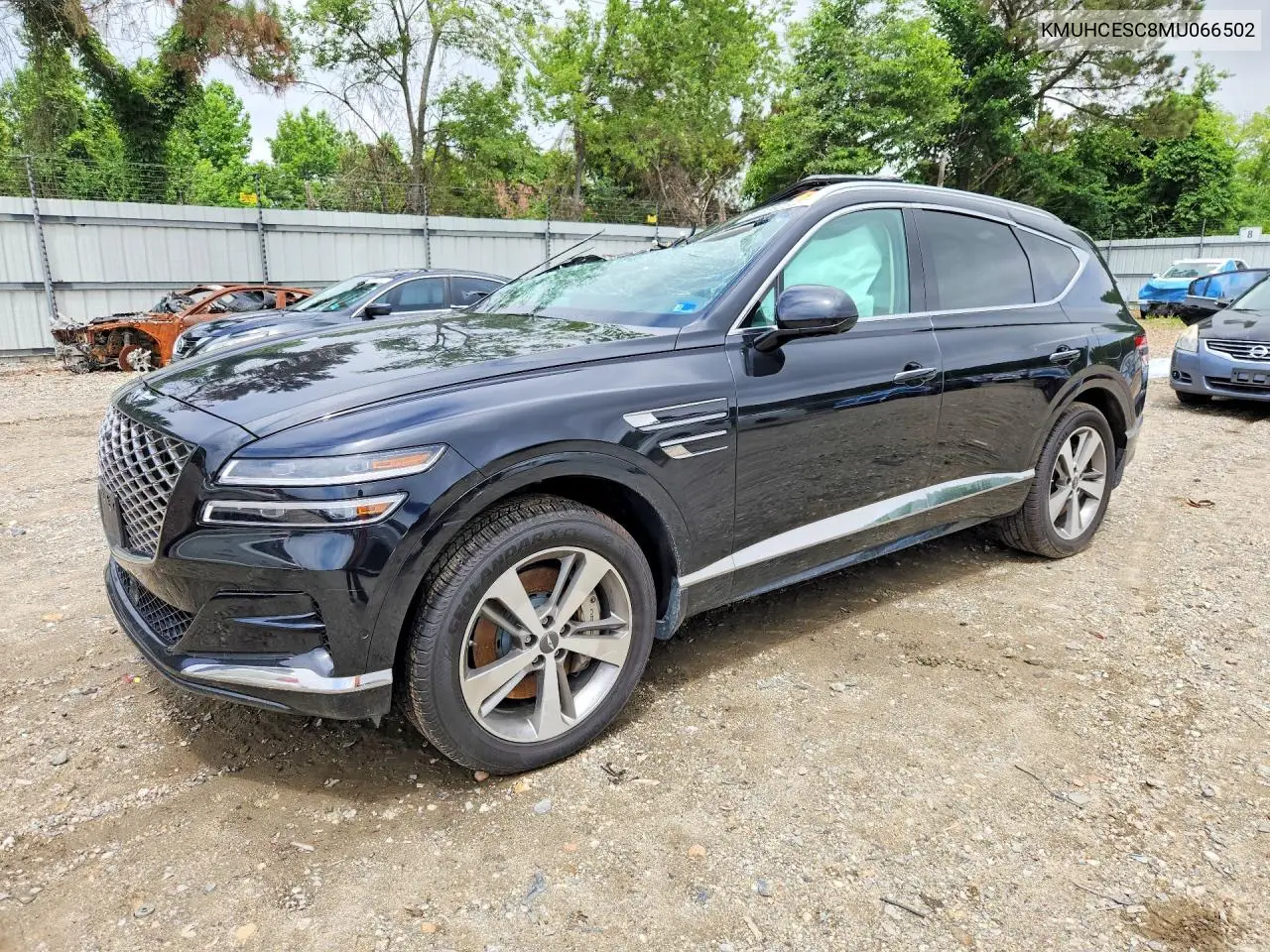 2021 Genesis Gv80 3.5T Advanced+ VIN: KMUHCESC8MU066502 Lot: 54328256