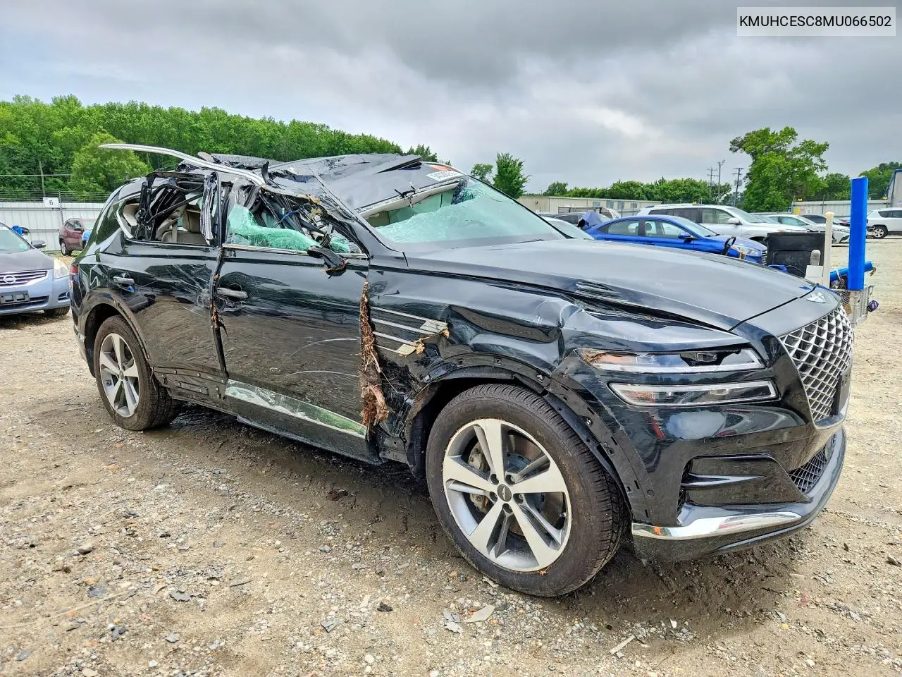 2021 Genesis Gv80 3.5T Advanced+ VIN: KMUHCESC8MU066502 Lot: 54328256