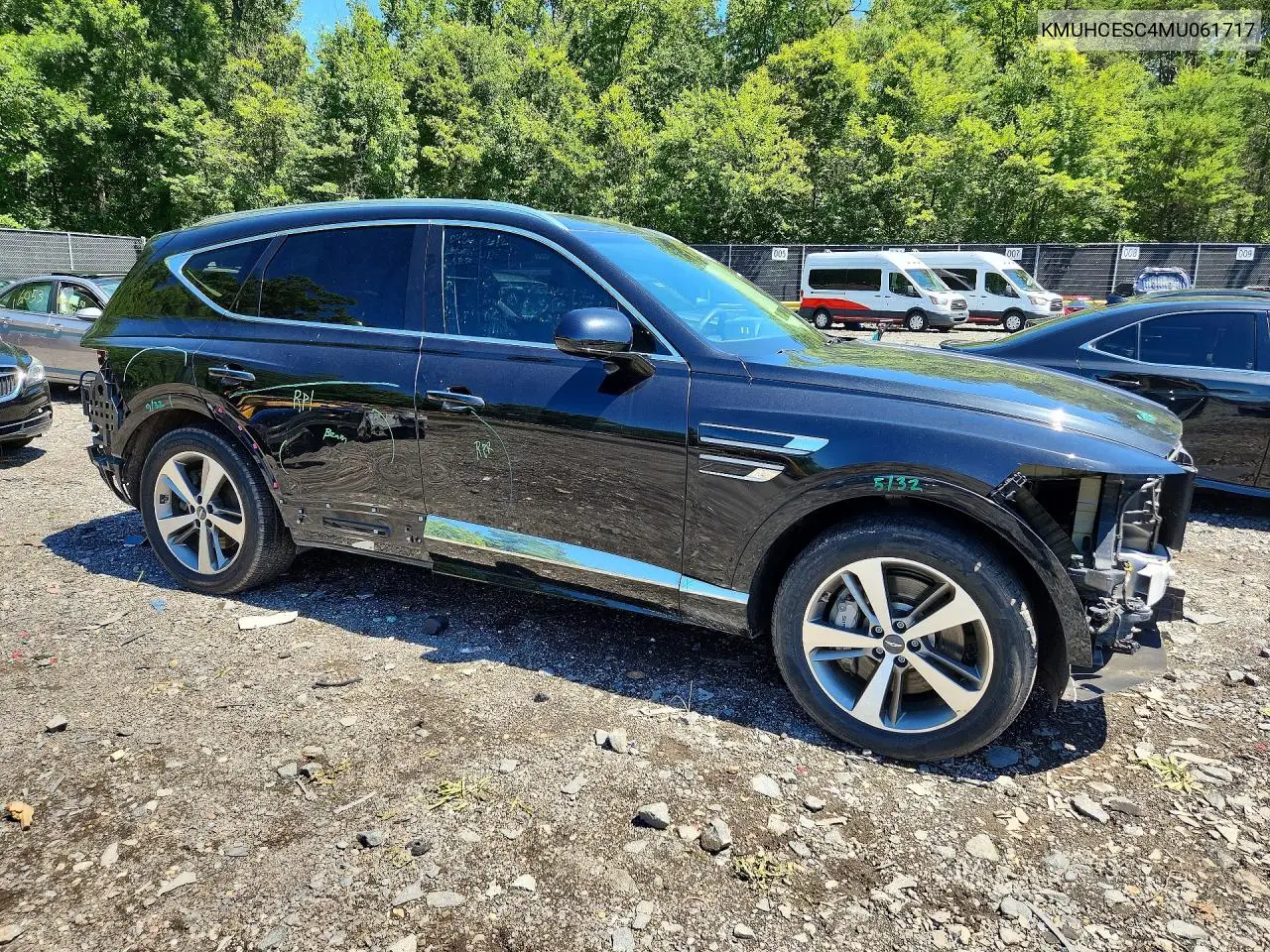 2021 Genesis Gv80 3.5T VIN: KMUHCESC4MU061717 Lot: 57892796