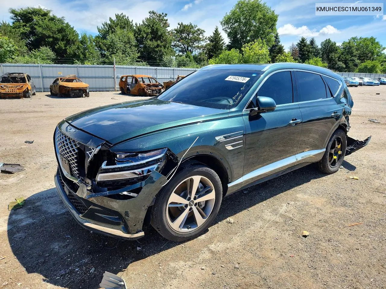 2021 Genesis Gv80 3.5T VIN: KMUHCESC1MU061349 Lot: 57945276