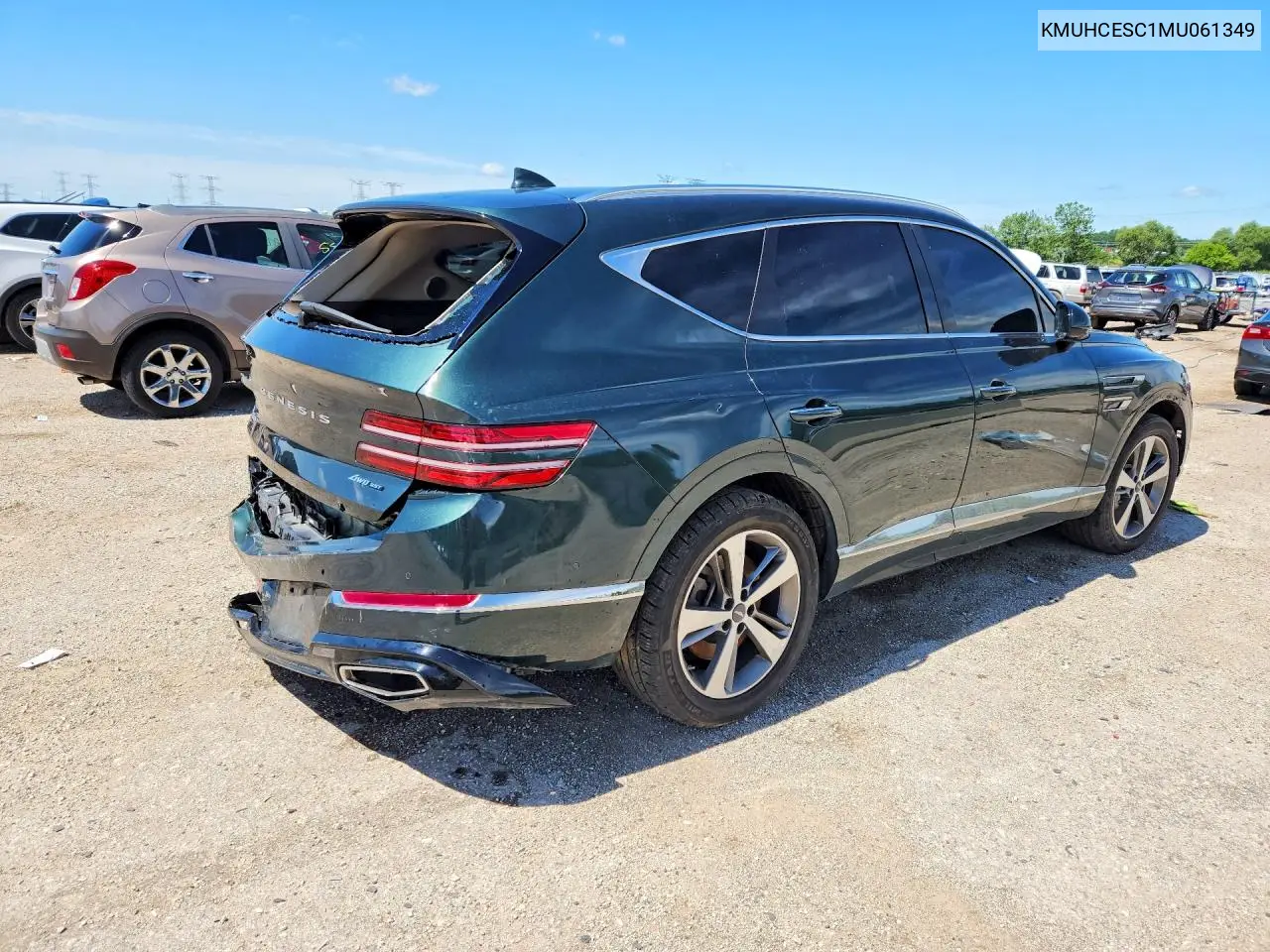 2021 Genesis Gv80 3.5T VIN: KMUHCESC1MU061349 Lot: 57945276