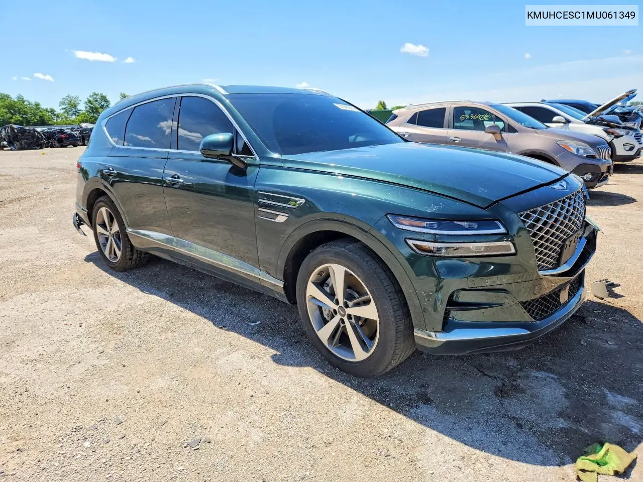 2021 Genesis Gv80 3.5T VIN: KMUHCESC1MU061349 Lot: 57945276